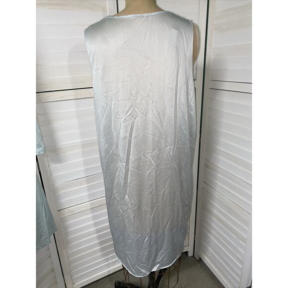 Vanity Fair 60s 70s Vintage Green Nylon Lace Trim Robe Nightgown Set Sz Medium - Picture 5 of 14